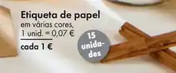 TEDi Etiquetas de papel promoção