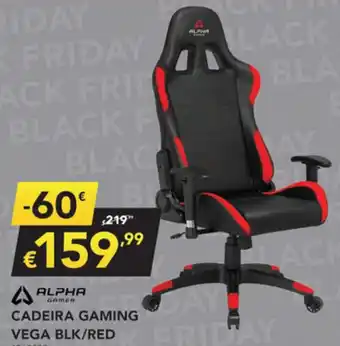 Alpha Cadeira Gaming Vega BLK/RED