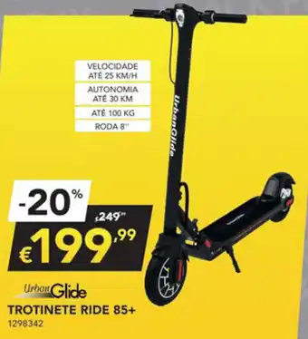 Radio Popular Glide Trotinete Ride 85+ promoção