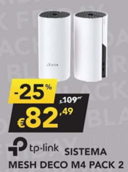TP-Link Sistema Mesh Deco M4 Pack 2