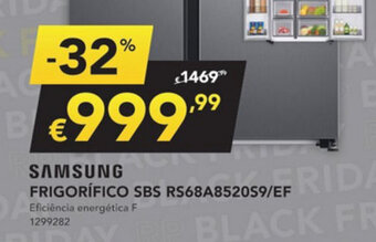 Radio Popular Samsung Frigorífico SBS RS68A8520S9/EF promoção