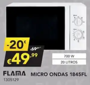 Radio Popular Flama Micro Ondas 1845FL promoção