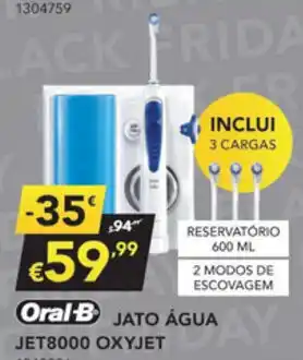 Radio Popular Oral-B Jato Água JET8000 Oxyjet promoção
