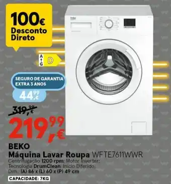 Beko Máquina Lavar Roupa WFTE7611WWR