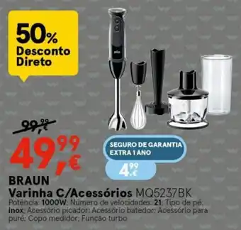 Worten Braun Varinha c/Acessórios promoção