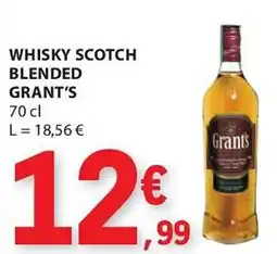 Whisky scotch blended grant's