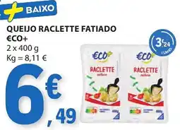 E.Leclerc Queijo raclette fatiado €CO+ promoção