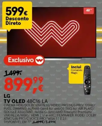Worten LG TV OLED 48" promoção