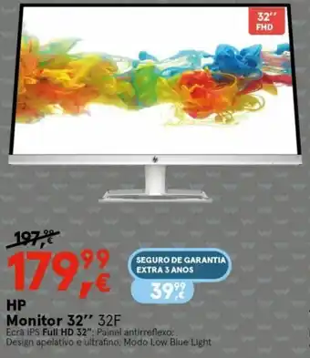 Worten HP Monitor 32" promoção