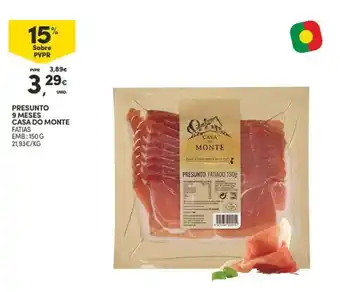 Continente Presunto 9 meses casa do monte fatias promoção