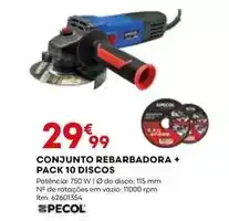 Bricomarché Conjunto rebarbadora + pack 10 discos promoção