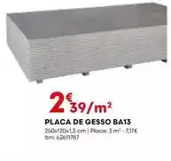 Bricomarché Placa de gesso ba13 promoção