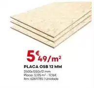 Bricomarché Placa osb 12 mm promoção