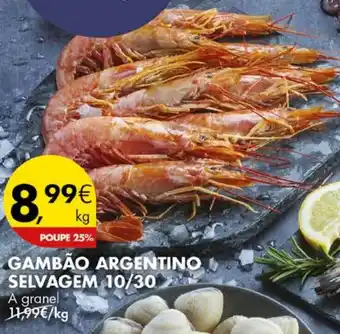 Pingo Doce Gambão argentino selvagem 10/30 a granel promoção