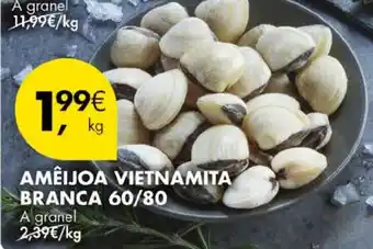 Pingo Doce Ameijoa vietnamita branca 60/80 a granel promoção