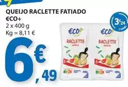 E.Leclerc Eco+ - queijo raclette fatiado promoção