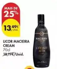 Pingo Doce Macieira - licor macieira cream promoção