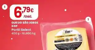 Intermarché Porsi - select queijo são jorge dop promoção