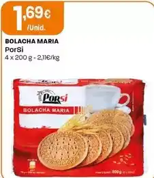 Intermarché Porsi - bolacha maria promoção