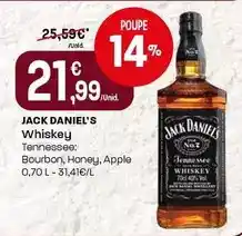 Intermarché Jack daniel's - whiskey promoção