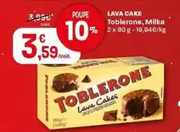 Intermarché Toblerone/milka - lava cake promoção