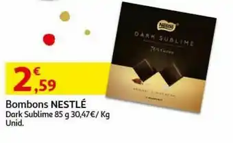 Nestle dark bombons 12x85g es