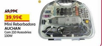 Mini rebarbadora auchan:c/210 acessor. 130w