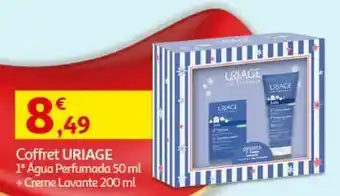 Auchan Coffret 1º água perfum. uriageoferta cremelavante 50ml+200ml promoção