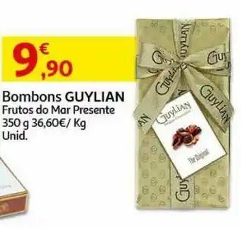 Auchan Bombons guylian:frutos do mar presente 250g promoção