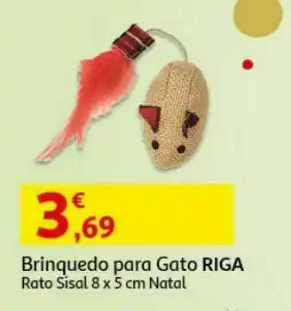 Brinquedo gato riga:rato sisal 8x5cm 6067 natal