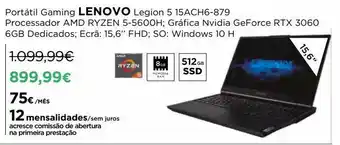 El Corte Inglés Notebook lenovo gamer promoção