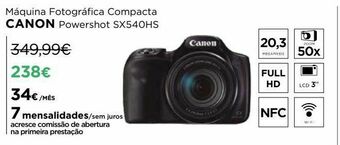 El Corte Inglés Câmera fotográfica canon promoção