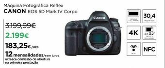Câmera fotográfica canon