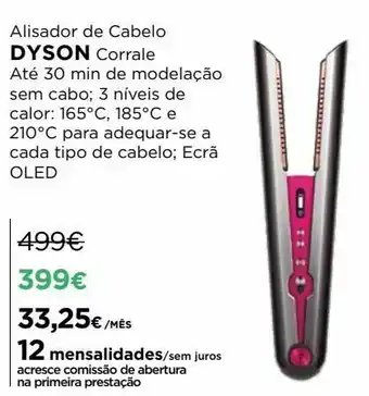 Acessórios para cabelo dyson alisador de cabelo