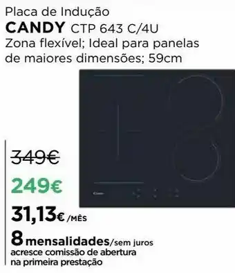 El Corte Inglés Cooktop indução candy promoção