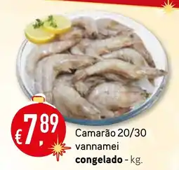 Bolama Camarão 20/30 vannamei congelado promoção