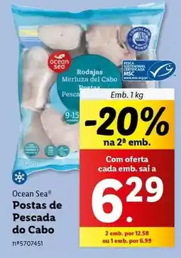 Lidl Ocean sea - postas de pescada do cabo promoção