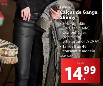 Lidl Esmara - calças de ganga skinny promoção