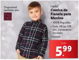 Lidl Camisa de flanela para menino promoção