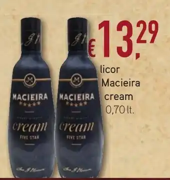 Bolama licor Macieira cream promoção