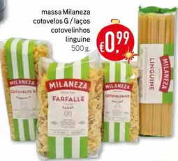 Bolama massa Milaneza cotovelos G/laços cotovelinhos linguine promoção
