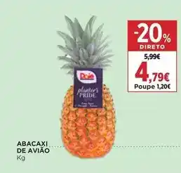 El Corte Inglés Abacaxi de avião promoção