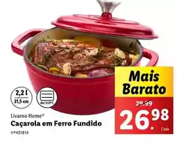 Lidl Caçarola - em ferro fundido promoção