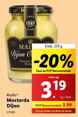 Lidl Lidl - mostarda dijon promoção