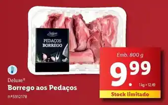 Lidl Deluxe - borrego aos pedaços promoção