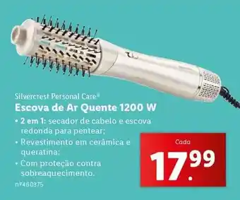 Lidl Silvercrest - escova de ar quente 1200 w promoção