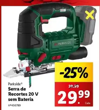 Lidl Serra de recortes 20 v sem bateria promoção