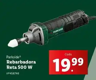 Lidl Rebarbadora reta 500 w promoção