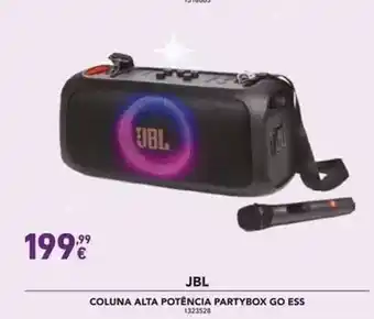 Radio Popular Jbl - coluna alta potência partybox go ess promoção