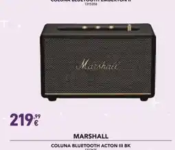 Radio Popular Marshall - coluna bluetooth action iii bk promoção